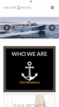 Mobile Screenshot of anchoryachts.com
