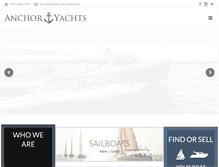 Tablet Screenshot of anchoryachts.com